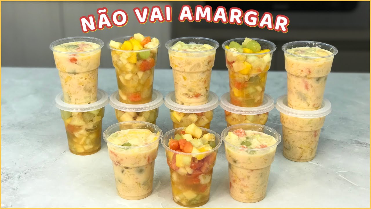 NÃO AMARGAAAA!!! SALADA DE FRUTAS SIMPLES PARA VENDER