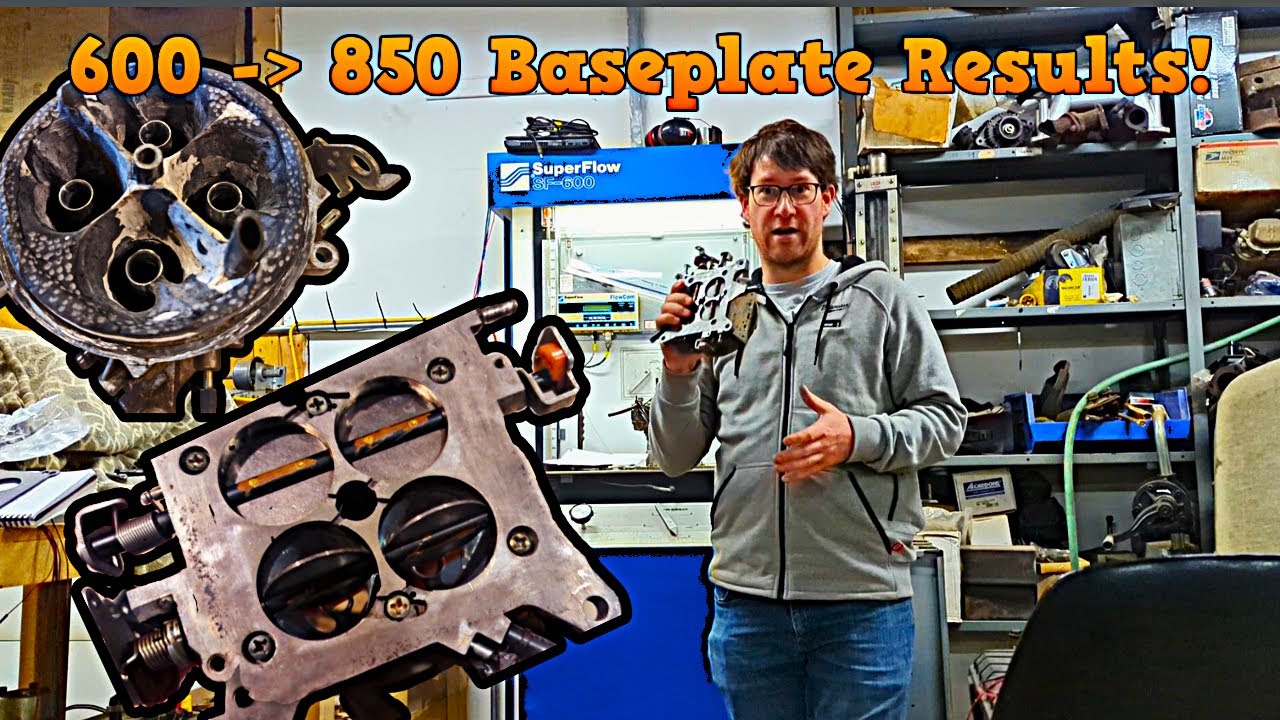 Modified Holley 600 | 850 Baseplate | Carburetor Flow Bench
