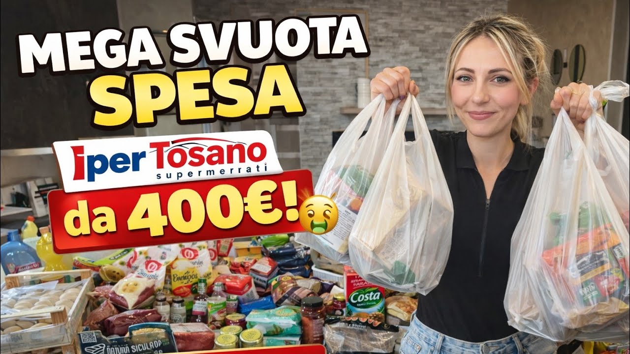 MEGA SVUOTA SPESA da IPERTOSANO: 400&euro; di spesa gigante! 😱