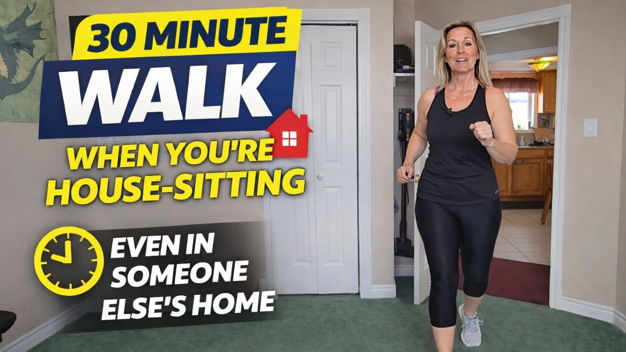 30 Minute Walk at Home | 3000 Steps Indoor Walking Workout (Even When House Sitting)