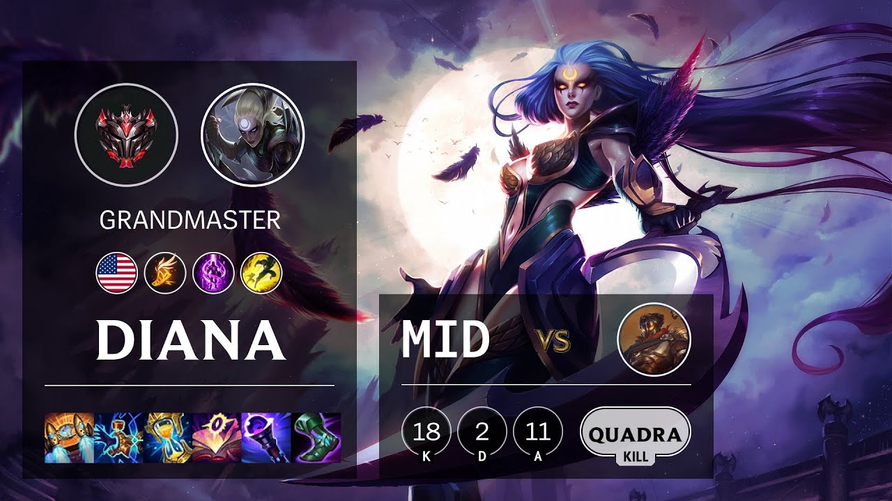 Diana Mid vs Viktor - NA Grandmaster Patch 11.5