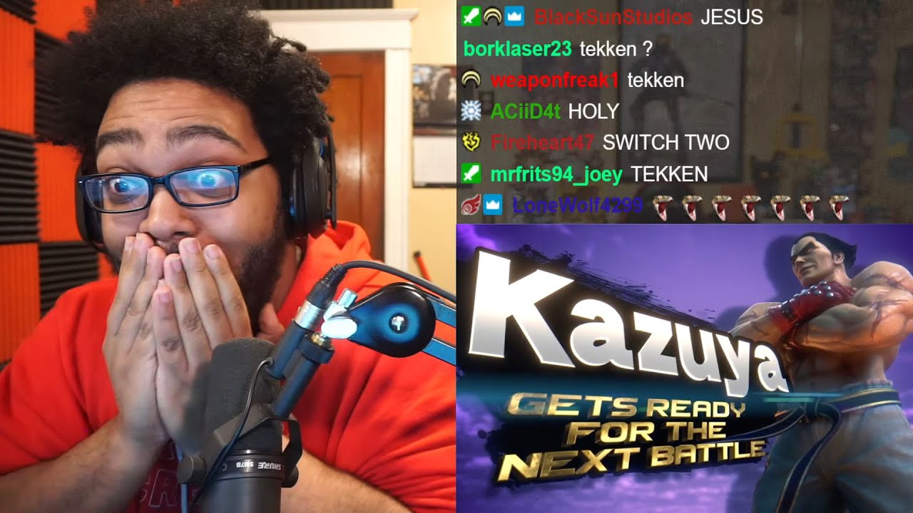 KAZYUA IN SUPER SMASH BROS ULTIMATE REACTION!!!