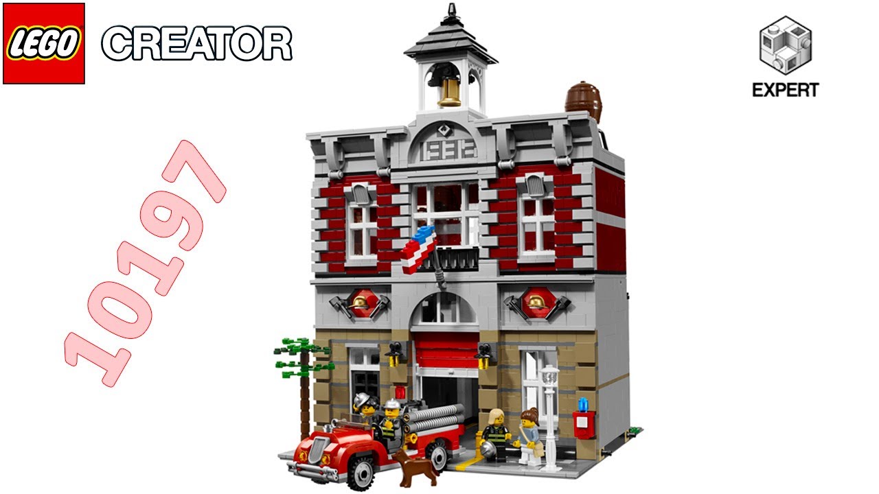 LEGO Creator Expert 10197 Fire Brigade Modular Building Speed Build Review