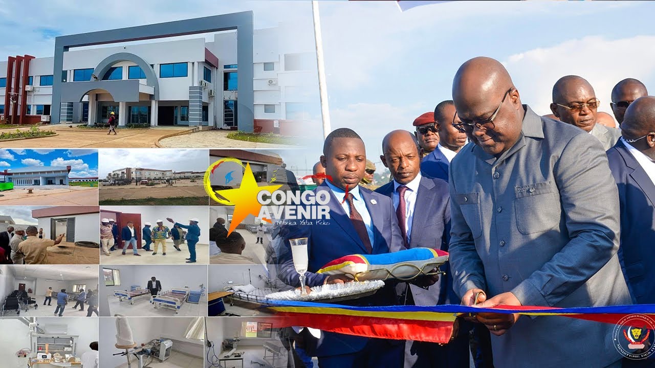 DIRECT LUBUMBASHI : PR FELIX THISEKEDI INAUGURE LE CENTRE HOSPITALIER TSHISEKEDI TSHILOMBO D LA CNSS