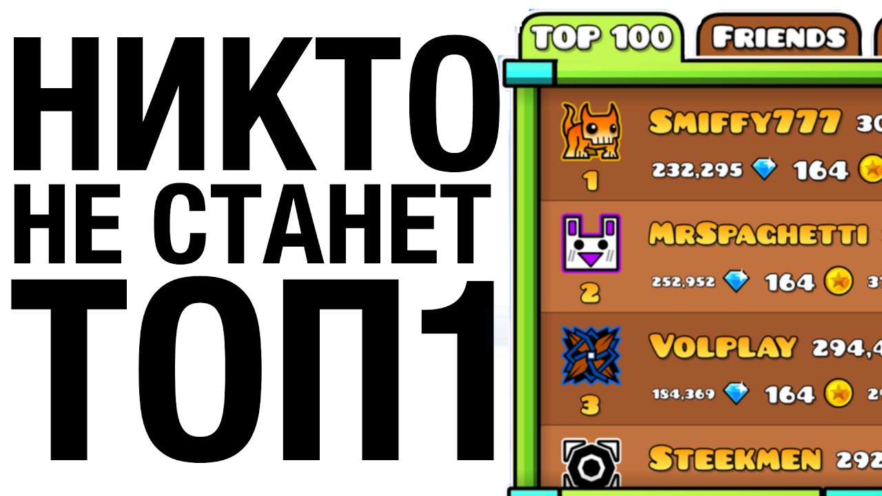 Ты НИКОГДА не Станешь ТОП1 в Geometry Dash!