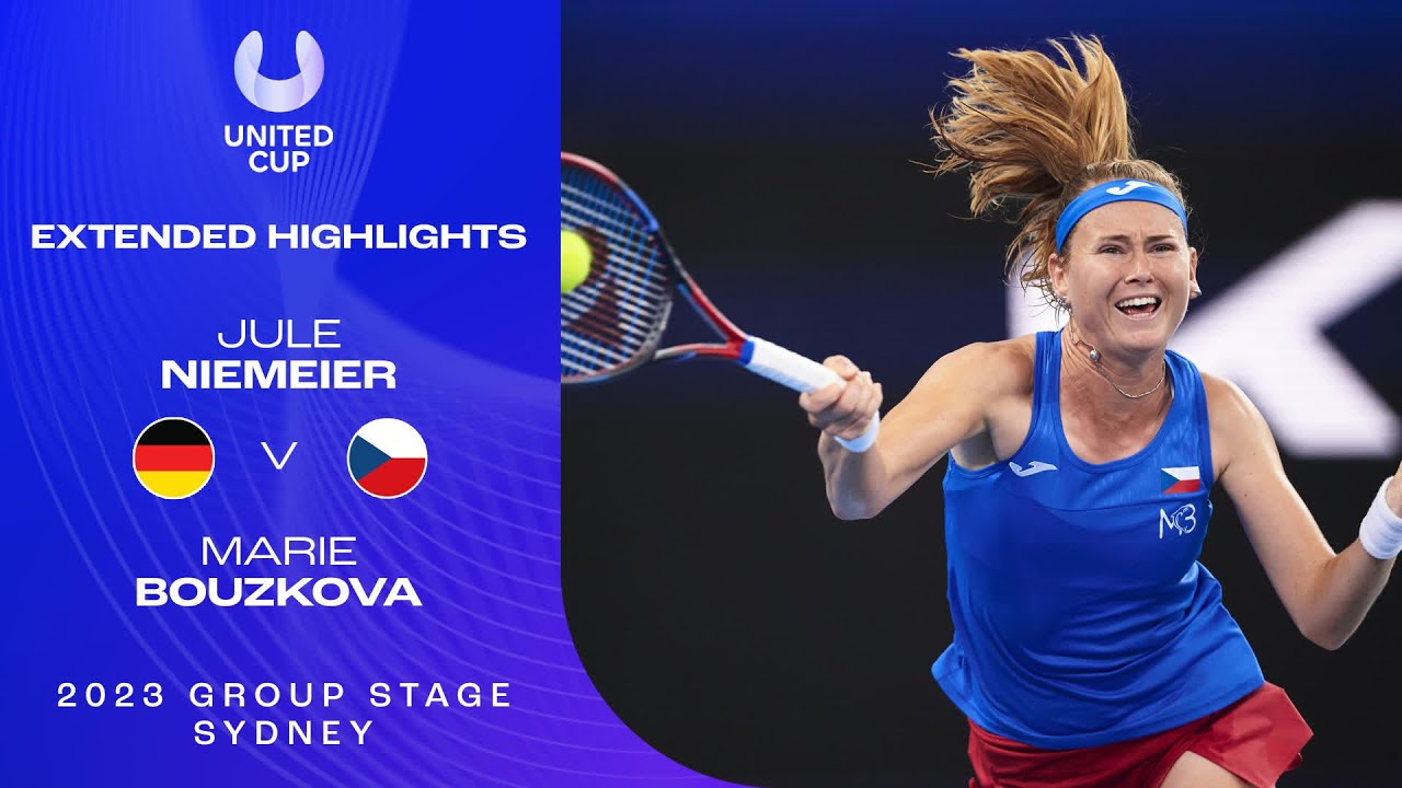 Jule Niemeier v Marie Bouzkova Extended Highlights | United Cup 2023 Group C