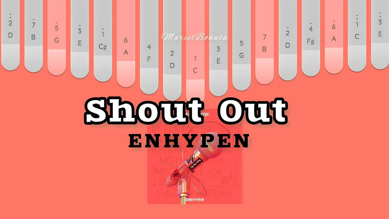 shout out - Enhypen ( Kalimba Cover With Easy Tabs ) #shoutout #enhypen #kalimbacover