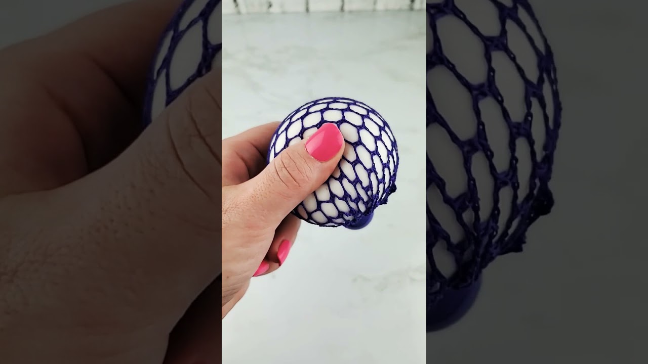 Rainbow Mesh Squishy Stress Ball! 🌈