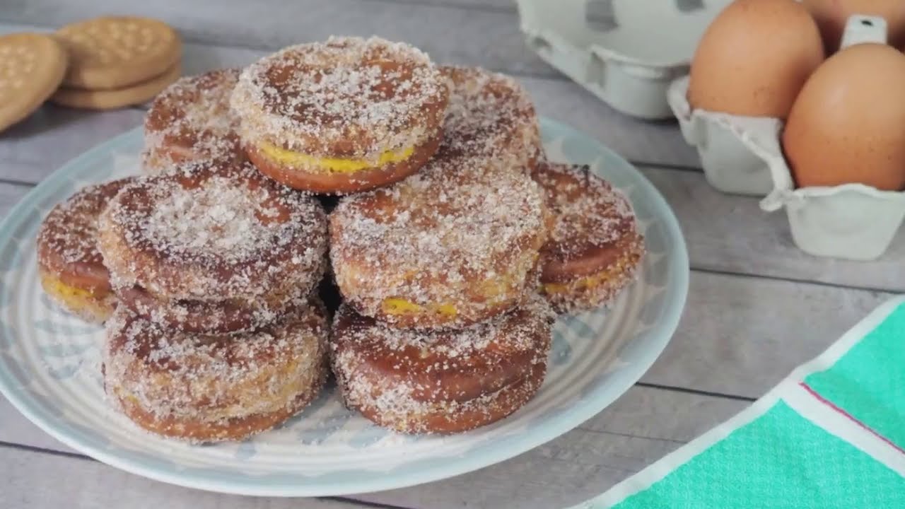 GALLETAS FRITAS RELLENAS ¡No podrás parar de comerlas!