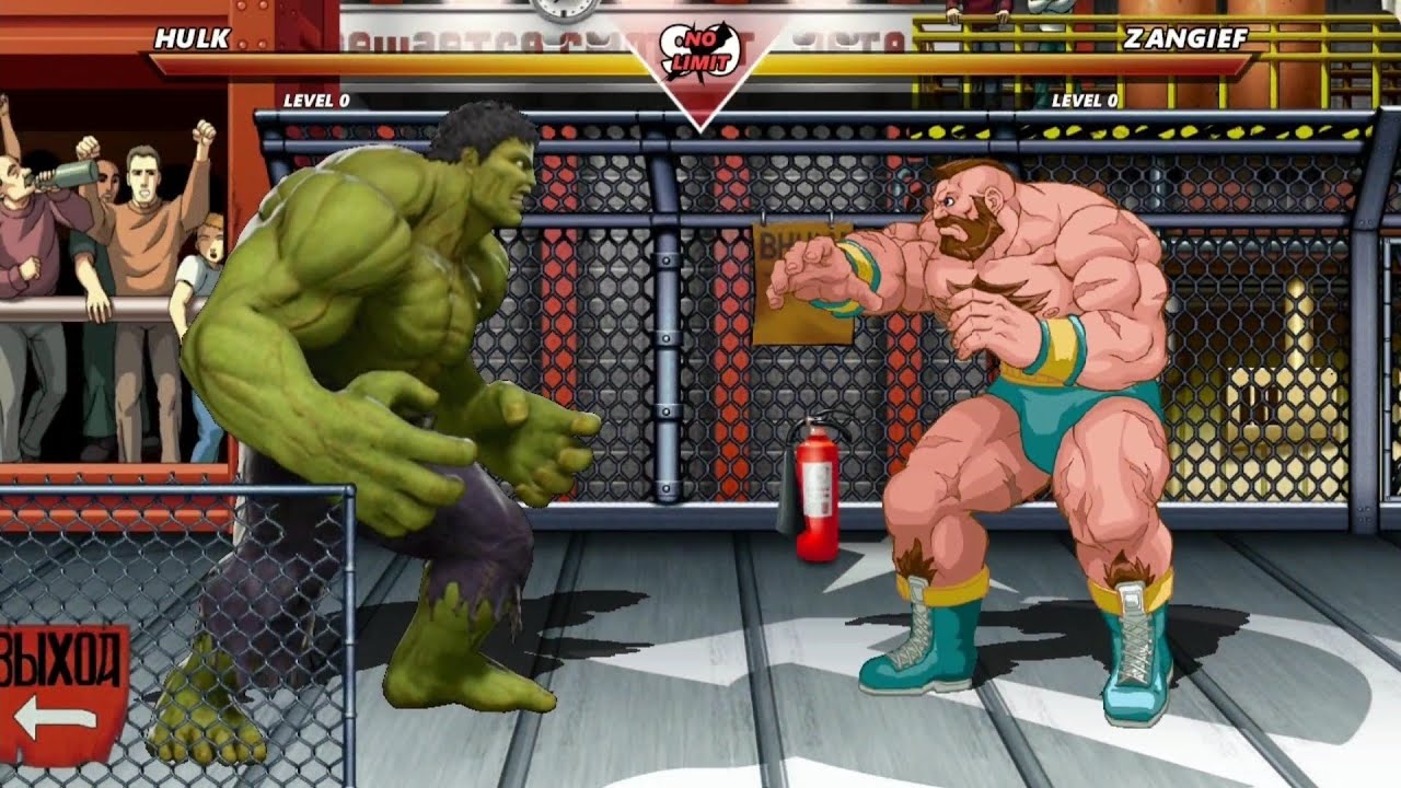 HULK vs ZANGIEF - Highest Level Incredible Epic Fight!