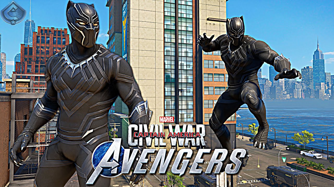 Marvel's Avengers Game - Black Panther MCU Civil War Suit Free Roam Gameplay! [4K 60fps]