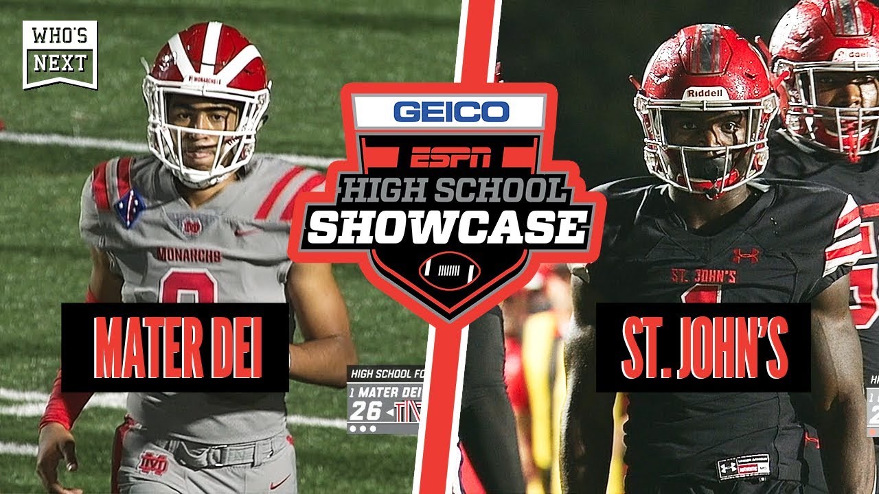 Mater Dei (CA) vs. St. John's College (DC) Football - ESPN Broadcast Highlights