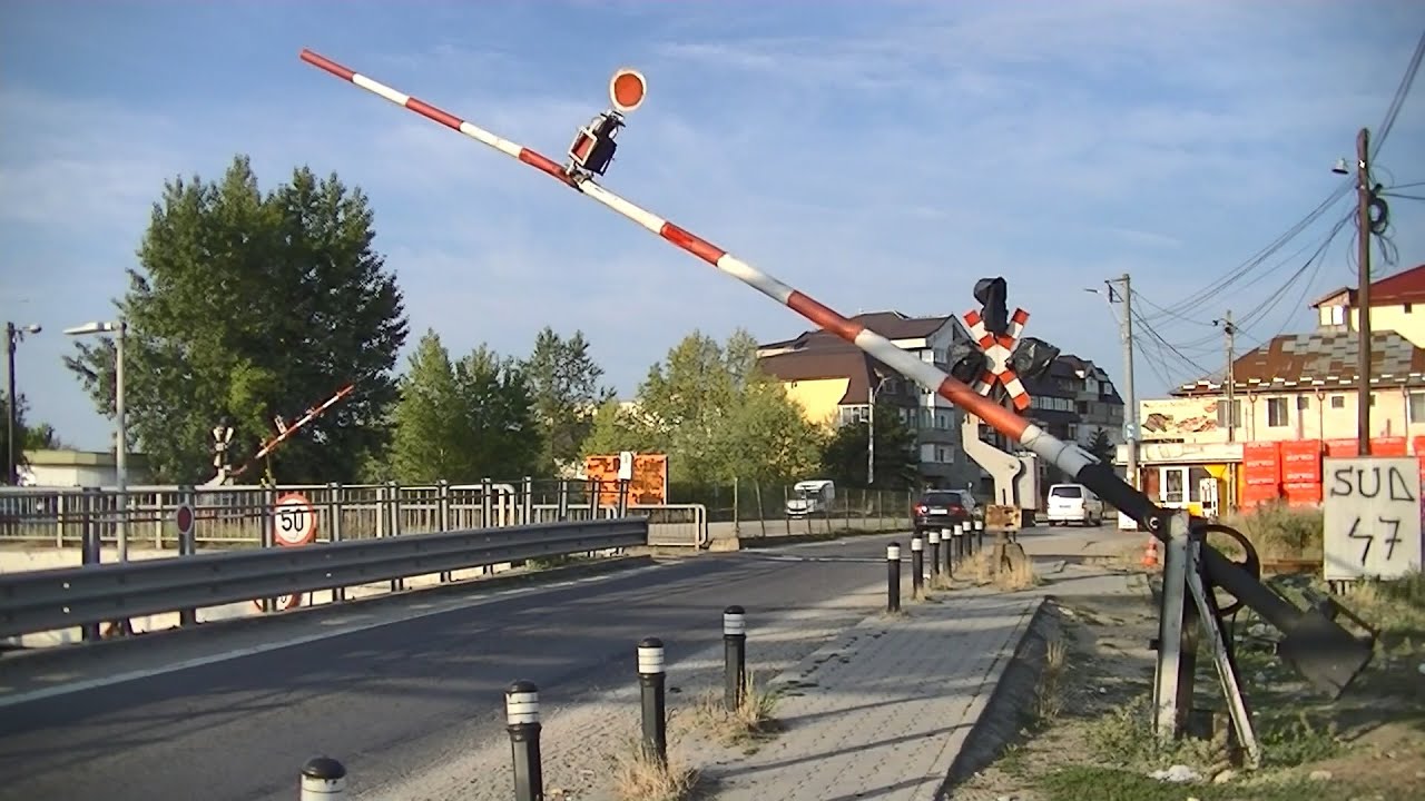 Spoorwegovergang Bascov (RO) // Railroad crossing // Trecere la nivel