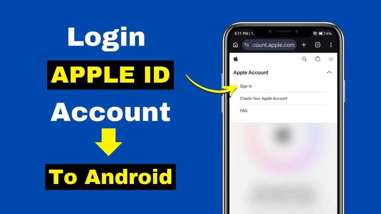 How to Login Apple ID Account to Android