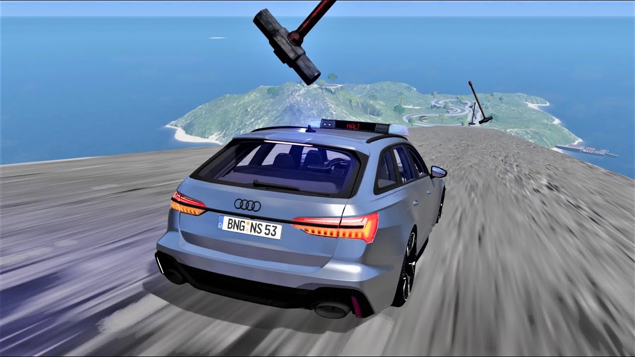 Voiture La Plus Rapide Du Monde beamng drive mega ramp crash