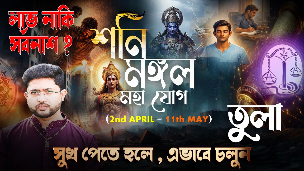 তুলা ⚖ রাশি। Libra Sign ⚖ ♎। শনি-মঙ্গলের সংযোগ এর প্রভাব জানুন।