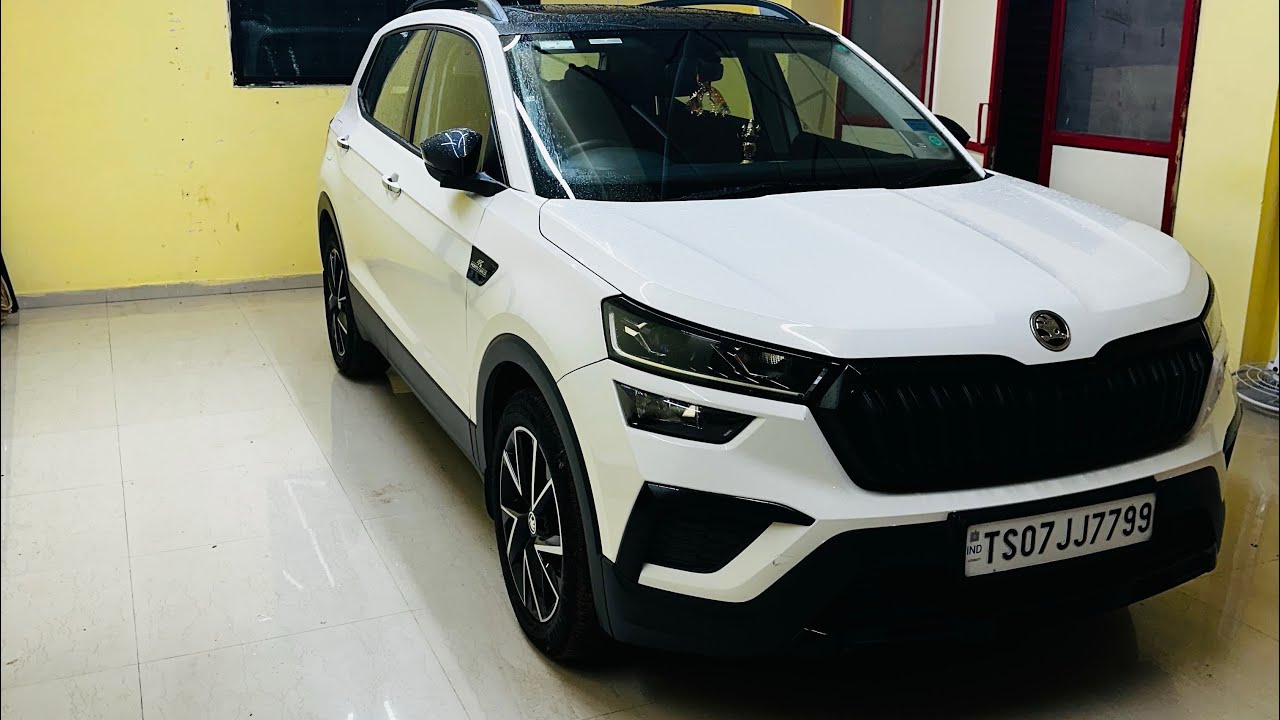 Car PPF…Unleashing the power paint protection film SKODA KUSHAQ white colour