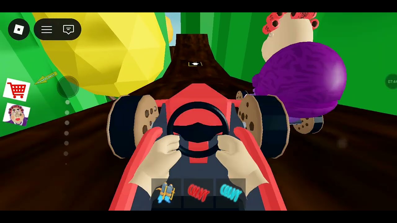 Eu jogando fuja da vovó malvada no Roblox