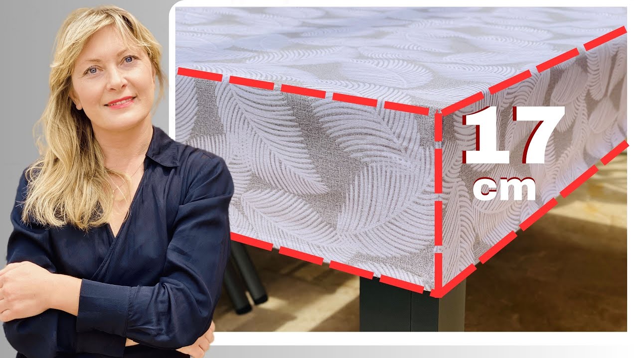 SIN ELÁSTICO, SOLO 2 COSTURAS Y SOLO 5 MINUTOS / MANTEL AJUSTABLE PARA CUALQUIER MESA