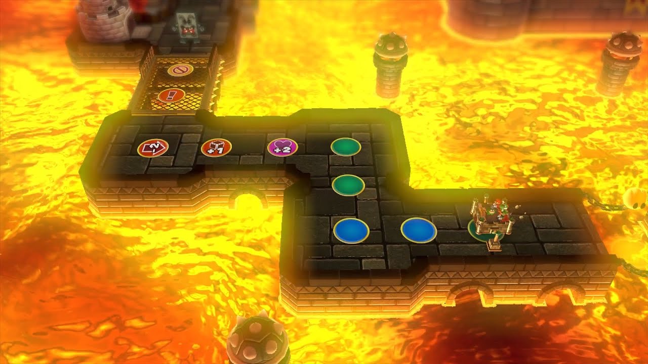 Mario Party 10 Bowser Party #908 Spike, Luigi, Yoshi, Mario Chaos Castle Master Difficulty