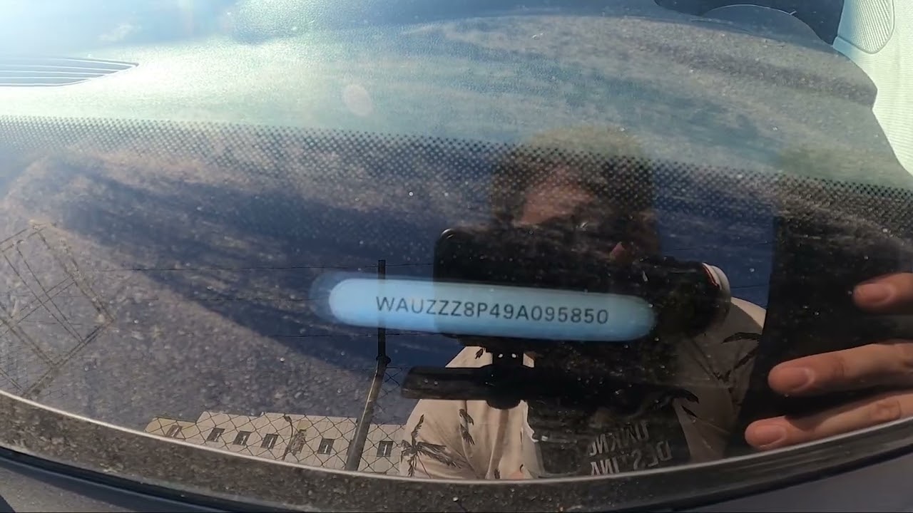 Where is the VIN number of my Audi A3 8P ( 2003 – 2013 ) | All Possible VIN Number Locations