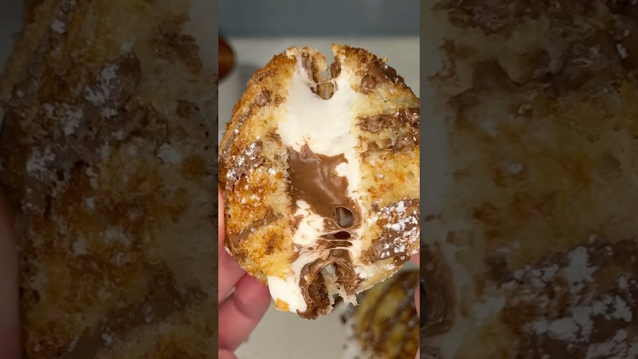 viral smores nutella sandwich recipe 🍫#recipe #easydessert #easyrecipe #nutella #chocolate #shorts