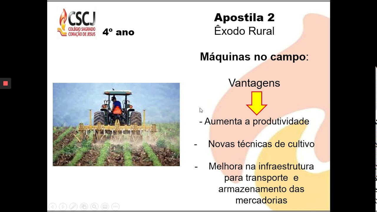Geografia: Aula 3 - 4o ano: &Ecirc;xodo rural