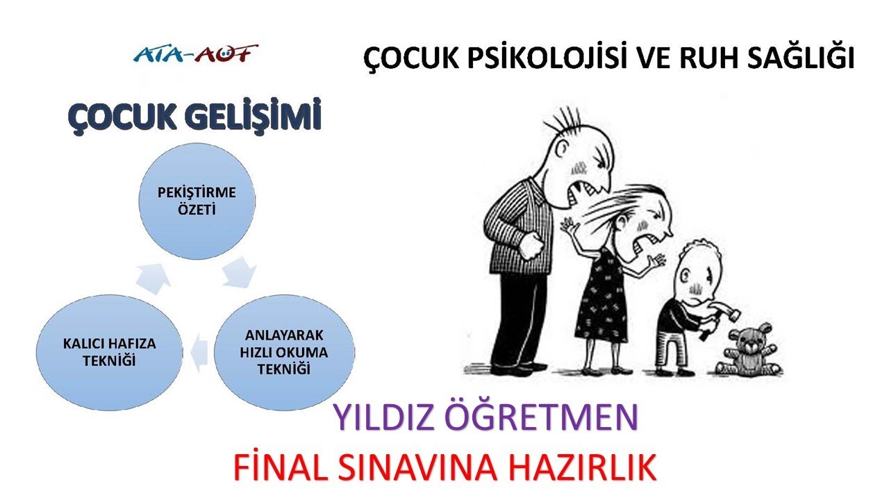Çocuk Psikolojisi ve Ruh Sağlığı (FİNAL Sınavına Hazırlık) Yıldız Öğretmen