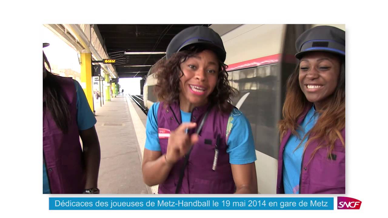 2014-05-19 Dédicaces de Metz Handball en gare SNCF de Metz