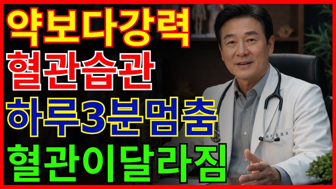 약보다 효과 좋은 혈관 습관, 이것 하나 | 건강 | 혈관 | 노후 | 오디오북 |