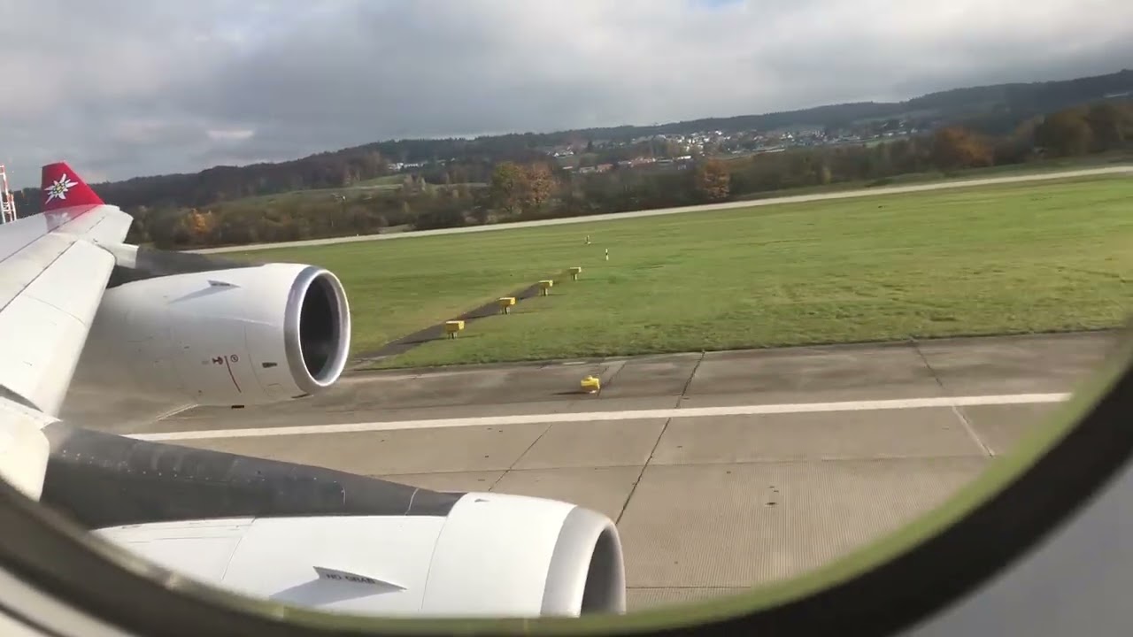 Edelweiss Air A340-300 Takeoff Zürich - San Jose Costa Rica