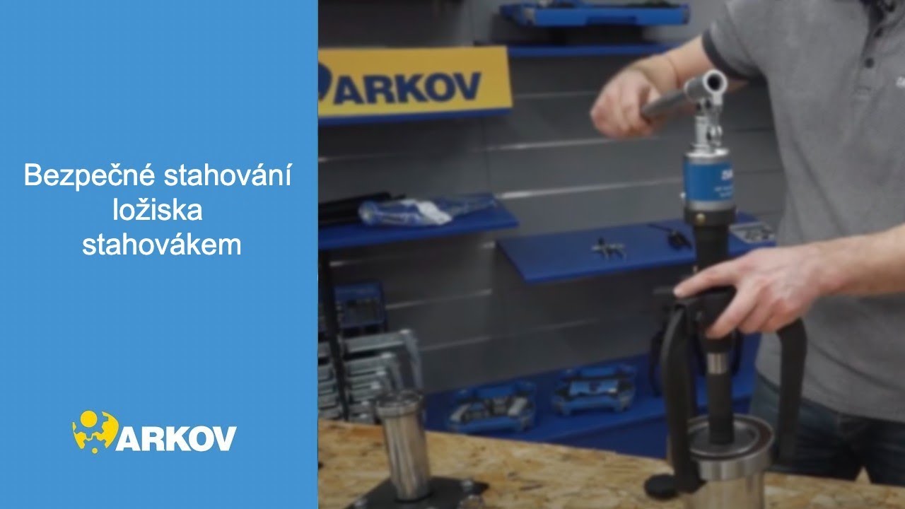 Bezpečné stahování ložiska stahovákem SKF TMHP 10E | ARKOV spol.s r.o.