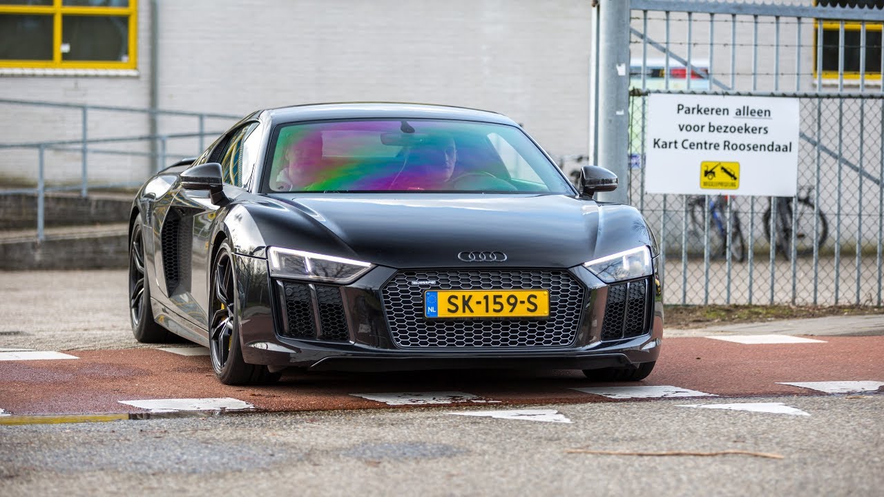 Audi R8 V10 Plus with Capristo Exhaust - LOUD Revs, Launch Control & Accelerations !