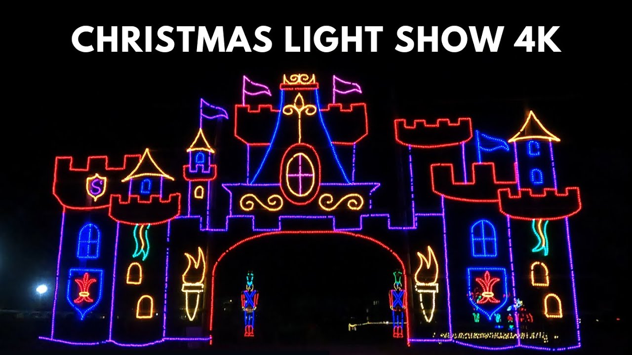 Shady Brook Farm Christmas Light Show | 4K Holiday Drive Through