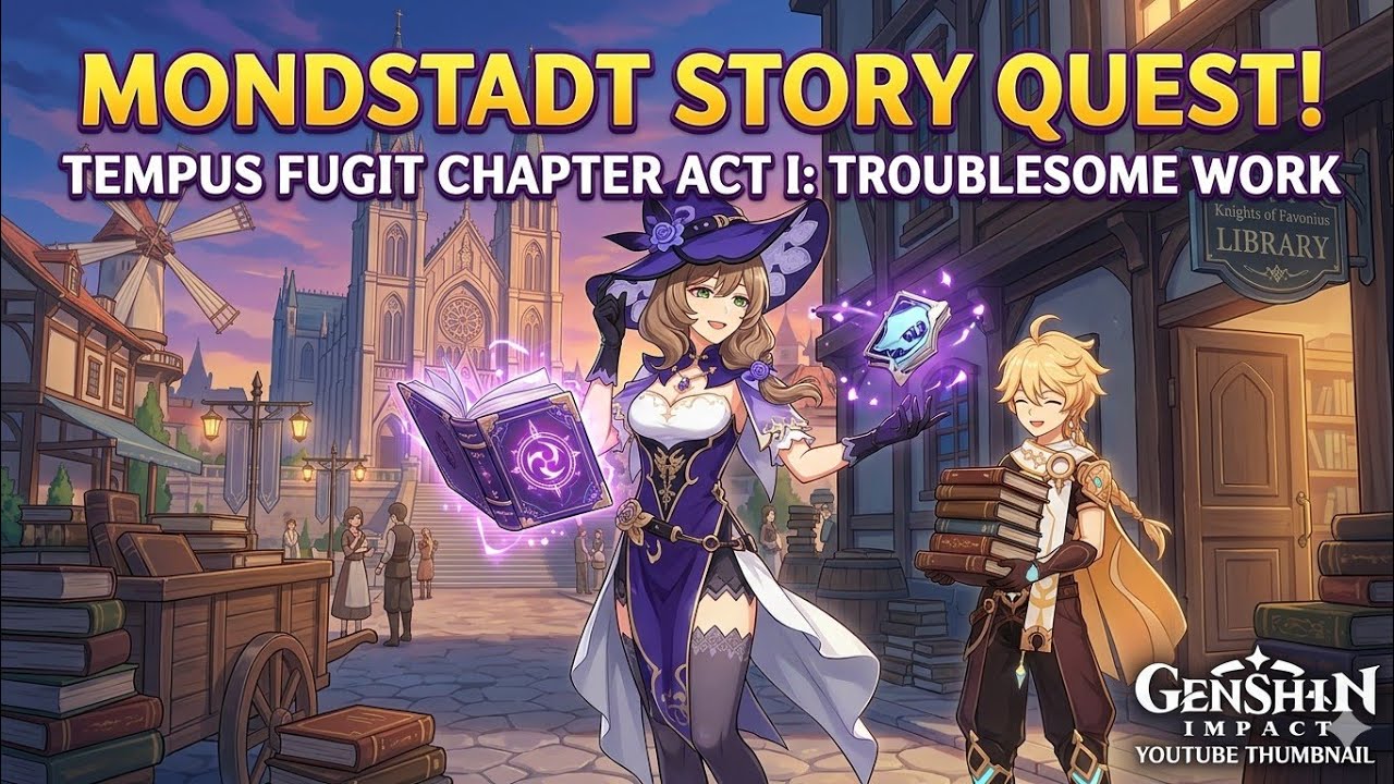 GENSHIN IMPACT, Mondstadt Story Quests: Tempus Fugit Chapter Act 01, Troublesome Work