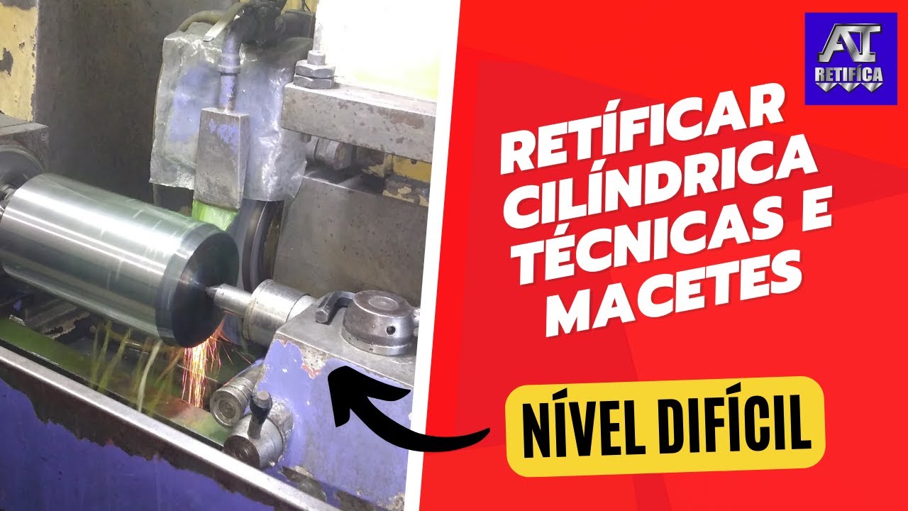 Retífica de uma peça com muito sobre metal  (Retifica Cilíndrica Universal)