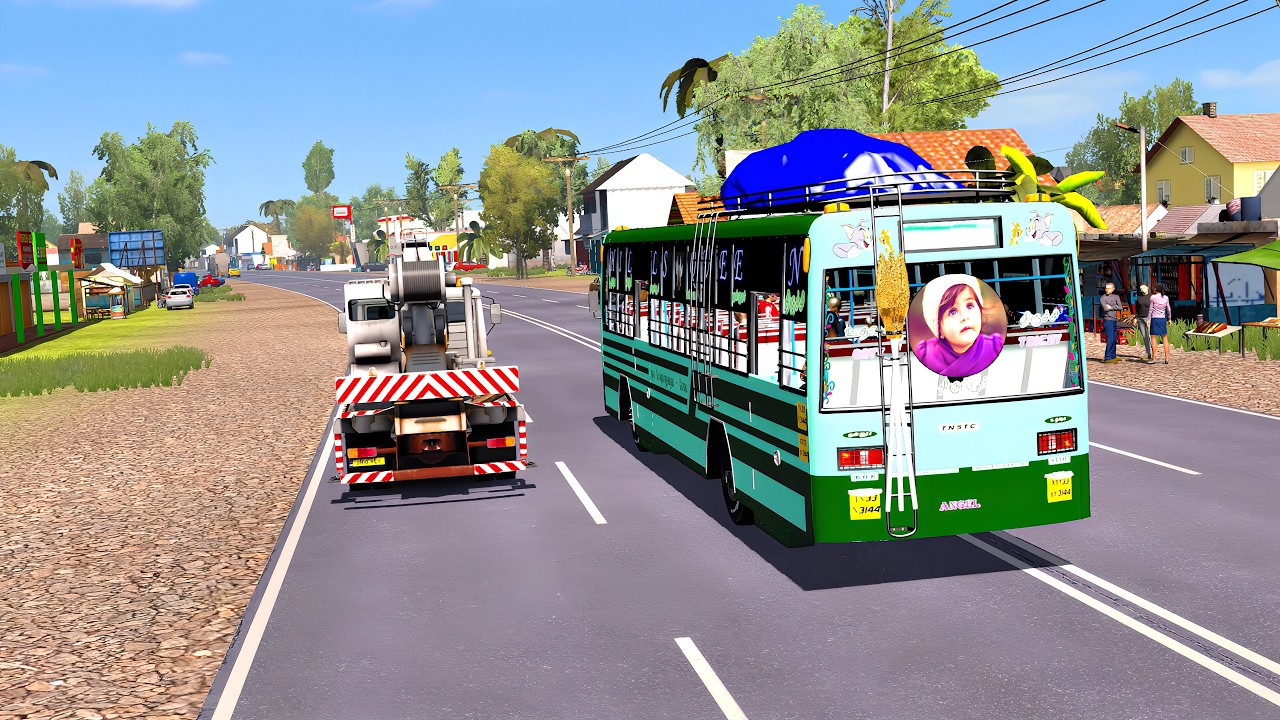 Tnstc Bus Driving On Duty - Bus Game Video | Government Bus Game