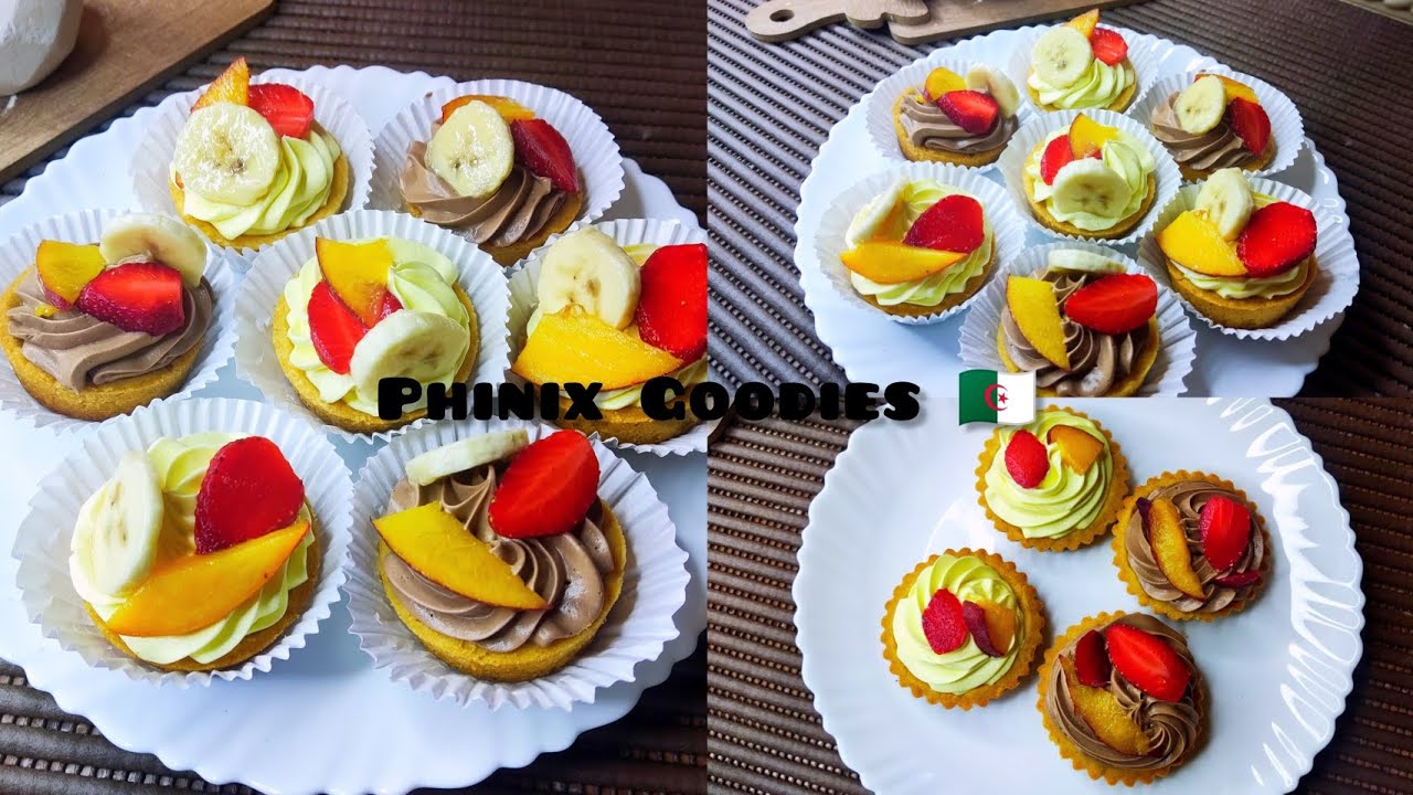 تارتولات الفواكه بكريمة جدا لذيذة و عجينة هشة، مع سعر البيع 💸Tartelettes aux fruits, recette facile