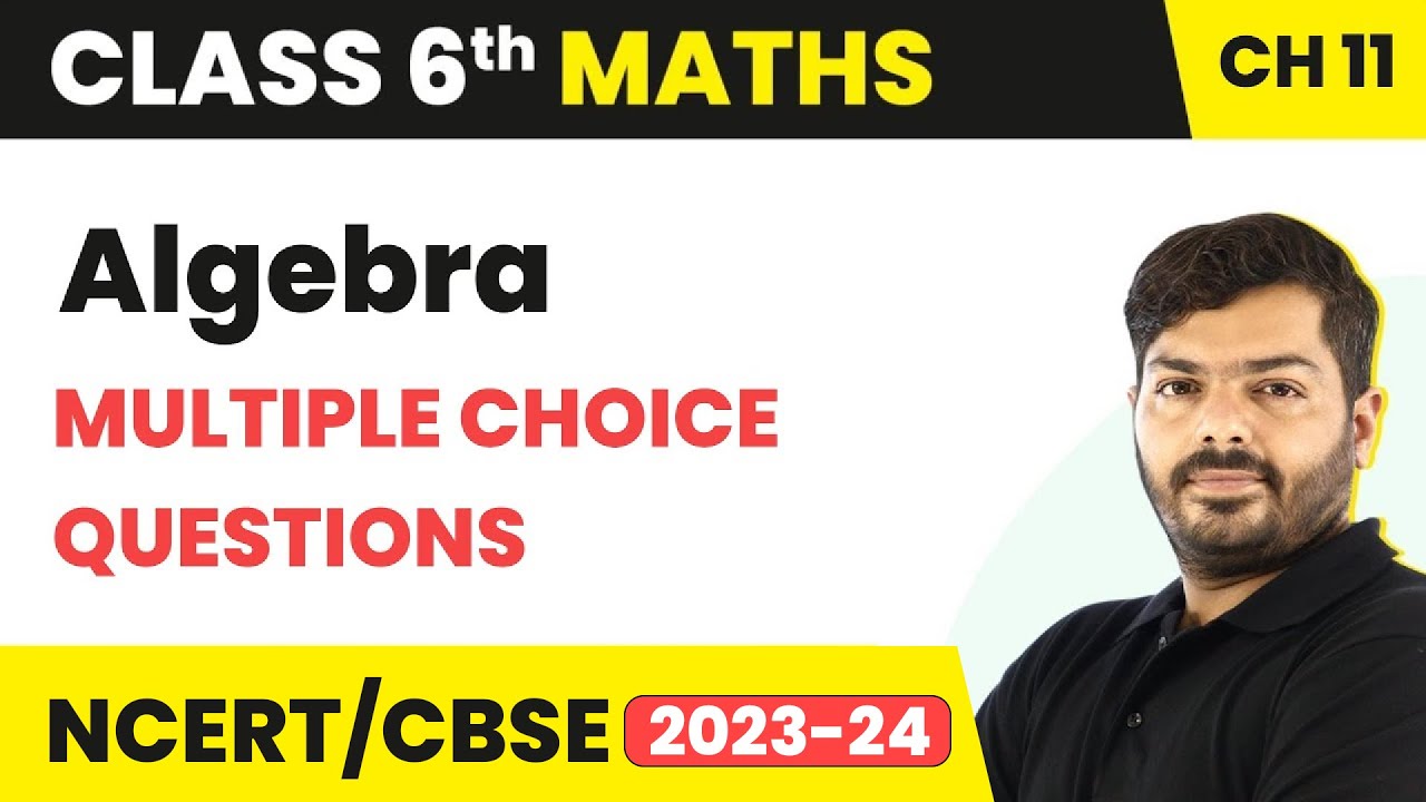 Algebra - Multiple Choice Questions | Class 6th Maths Chapter 11