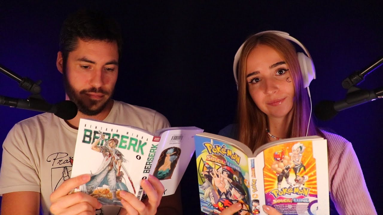 ASMR DOUBLE INAUDIBLE avec @alteanne - on lit des mangas