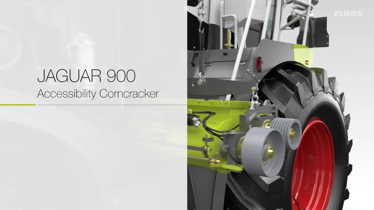 CLAAS JAGUAR 900. Zugänglichkeit Corncracker.