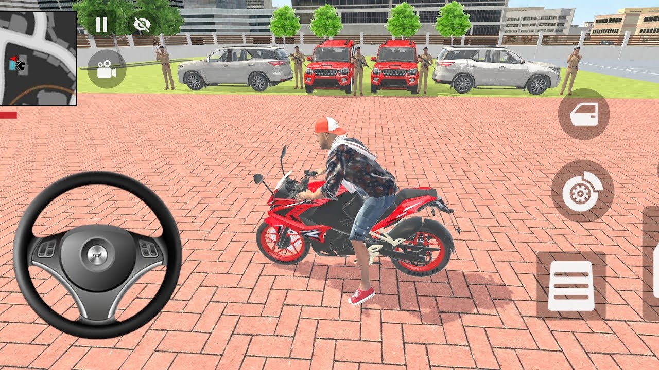 🎮 Franklin Order by 2️⃣ Red Mahindra Thar and 2️⃣ White Toyota Fortuner 💥 in Indian 🇮🇳 Bike Simulato