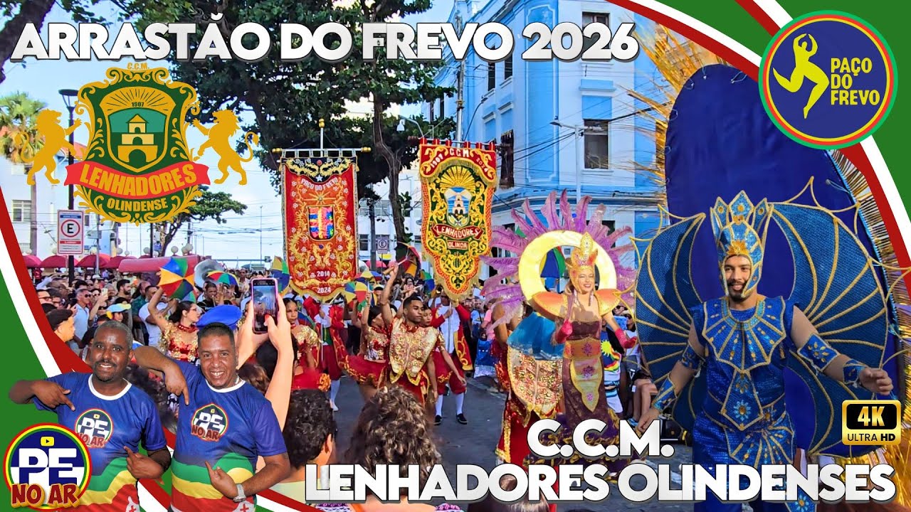 [ARRASTÃO DO FREVO] SÉCULOS DE TRADIÇÃO NAS RUAS DO RECIFE CCM LENHADORES OLINDENSES 11/01/2026