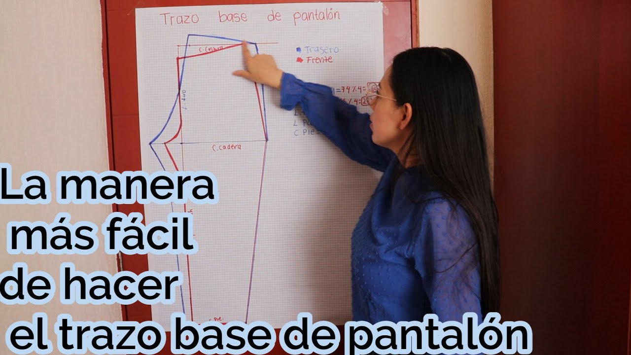 trazo base pantalón | paso a paso | muuuuy fácil