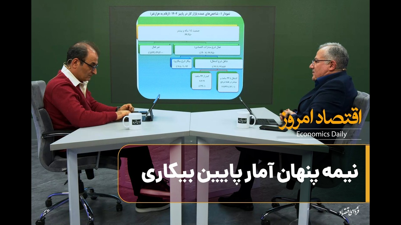 اقتصاد امروز/ نیمه پنهان آمار پایین بیکاری/ شنبه ۲۵ بهمن ۱۴۰۴