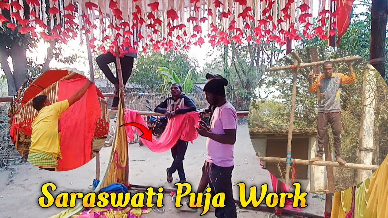 Maa Saraswati Puja Work Started 