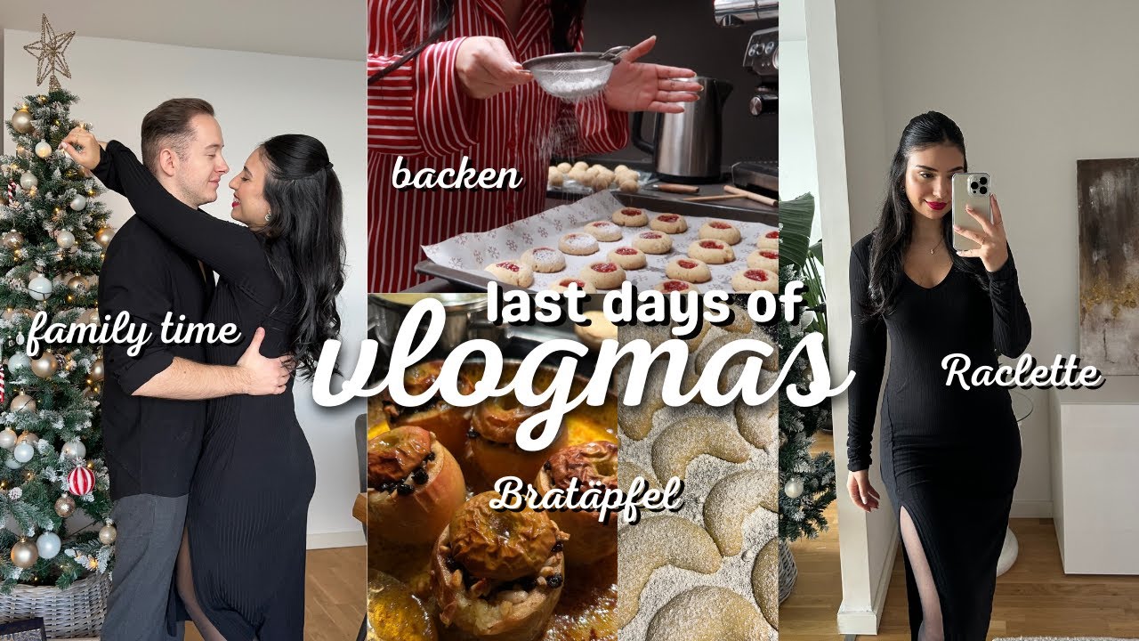 Unsere Feiertage mit backen, random talks, ganz viel Essen & family time ✨ LAST days of VLOGMAS ✨
