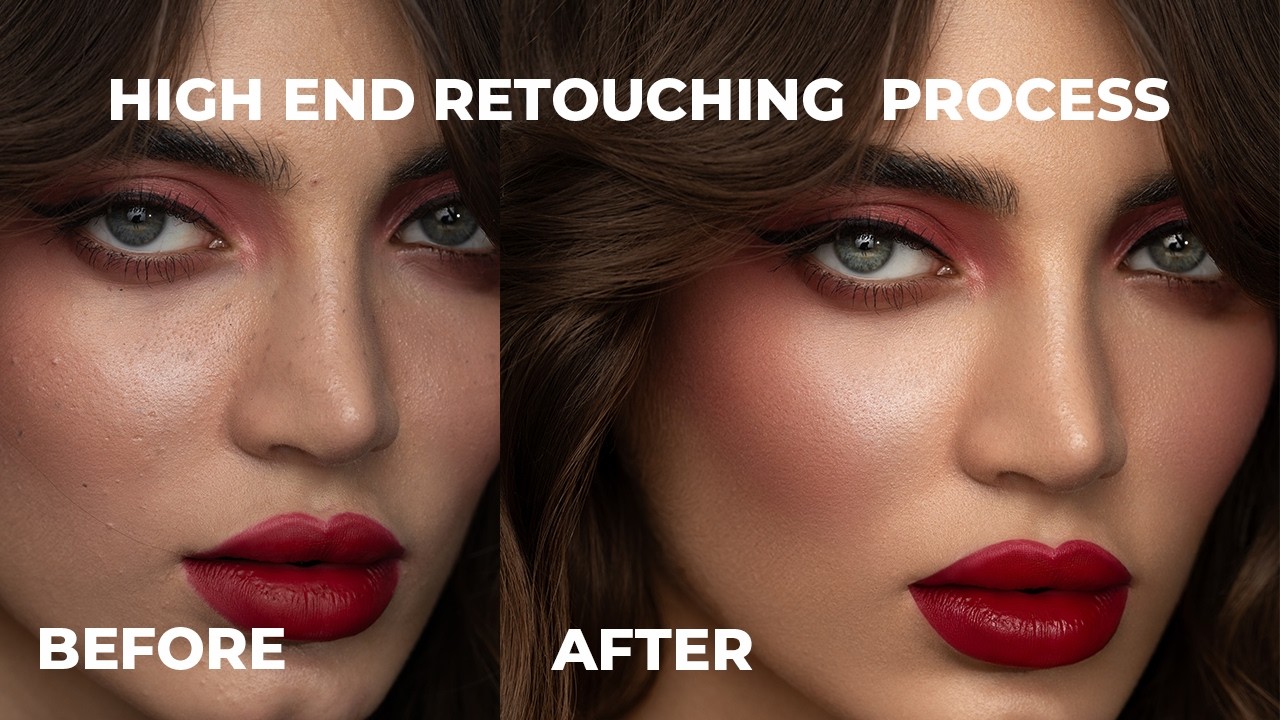High End Skin Retouch Timelapse | Photoshop Skin Smoothing and Blemish Removal Tutorial
