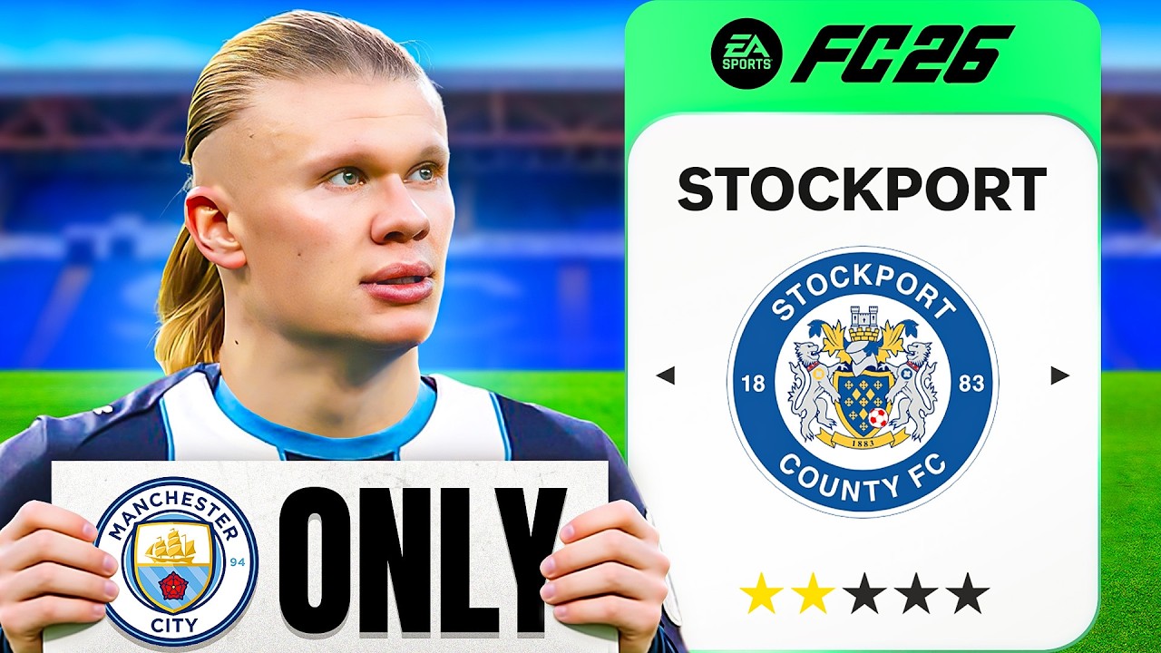 I Rebuilt Stockport County with Man City Players ONLY!
