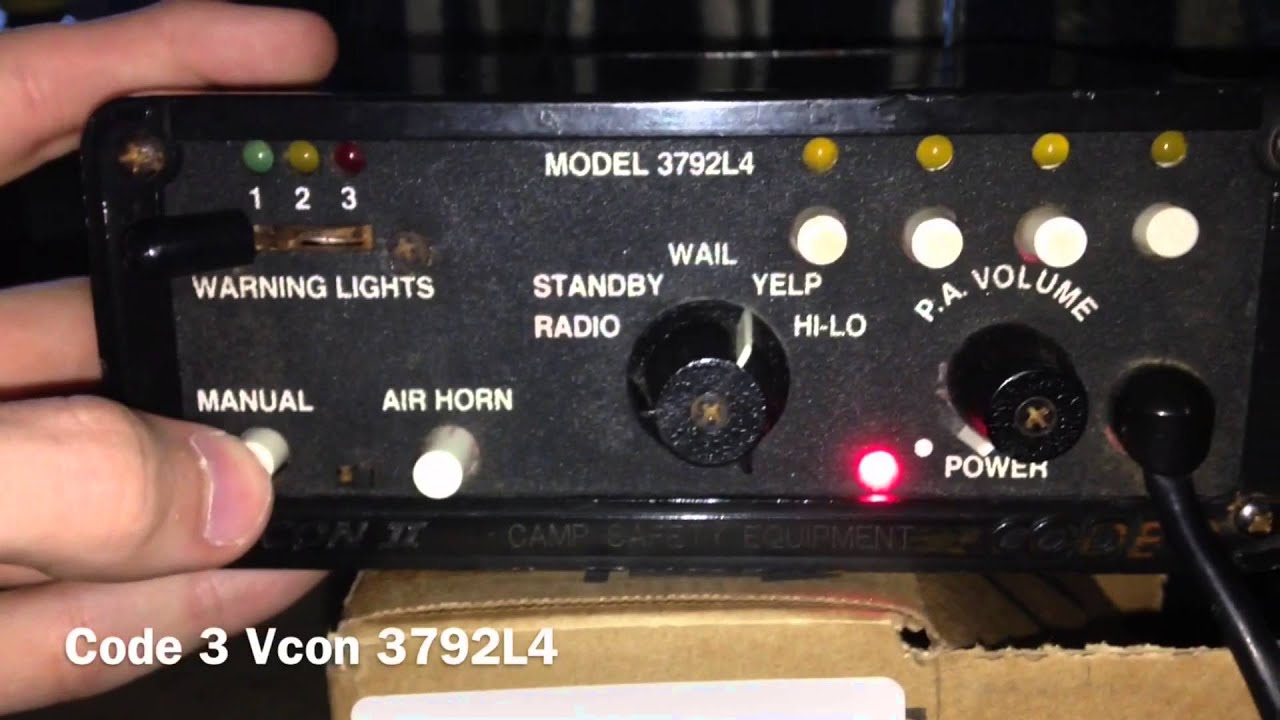 Testing Federal Signal and Code 3 Sirens
